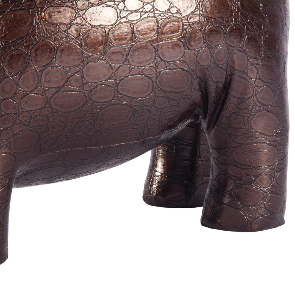 74106 Банкетка Пуф Бегемот большой Шоколад Рептилия BOGACHO 4627138152560 - Вид №5