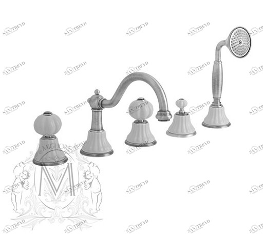 Cмеситель MIGLIORE Olivia ML.OLV-5880 на борт ванны ML.OLV-5880.BI.CR