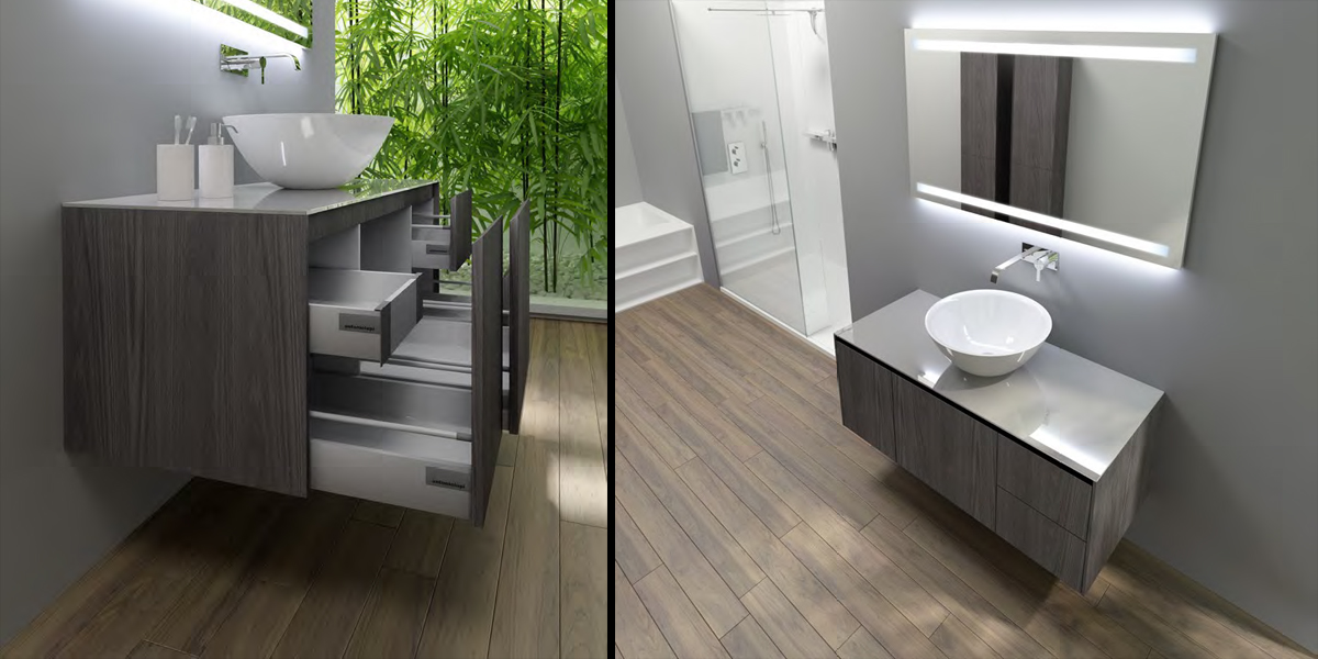 Комплект мебели №35 128,4 см Antonio Lupi PIANA Antoniolupi 35PIANA - Вид №1