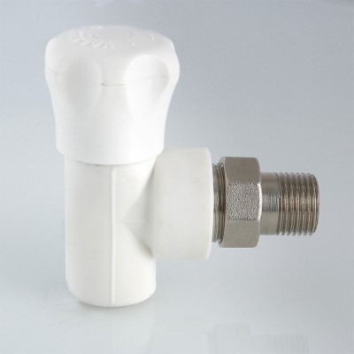 VTp.718.V.02004 Клапан полипропиленовый со сгоном угловой Valtec 20 мм х 1/2"  - Вид №8