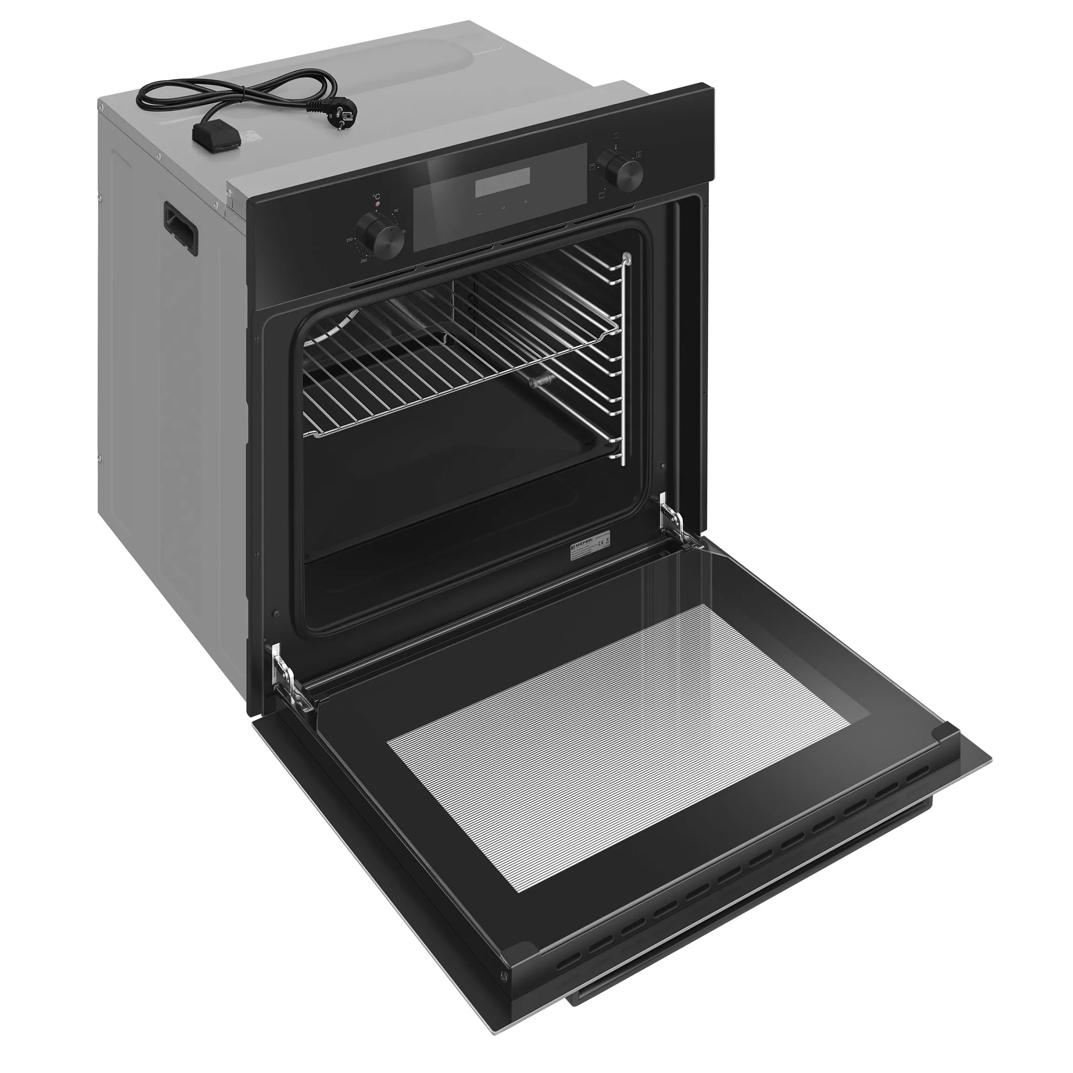9168826 Электрический духовой шкаф Meferi MEO604BK POWER черный STDN-0131772 - Вид №5