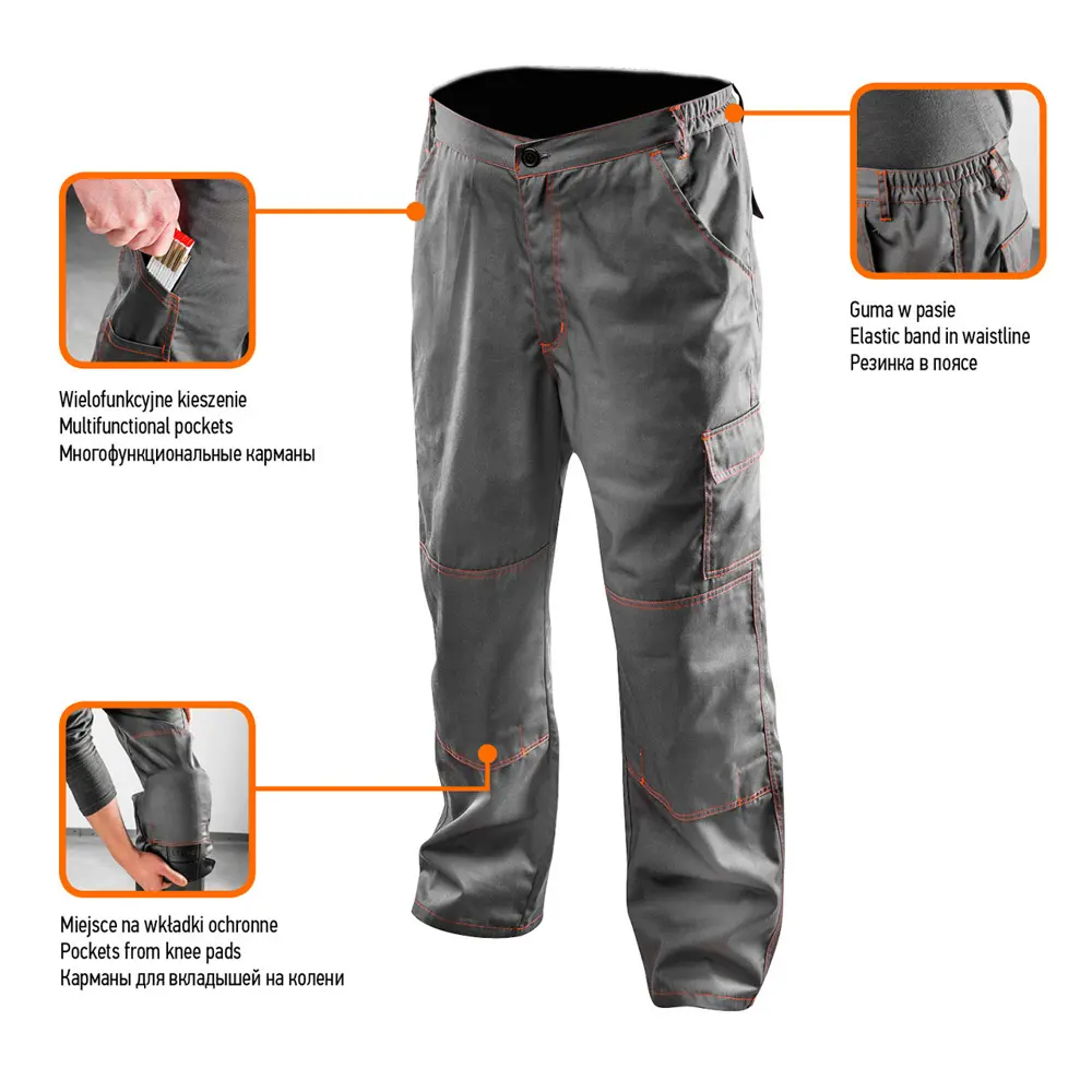 Брюки рабочие Neo, размер LD/54 Neò BASIC STLM-2194231 - Вид №3