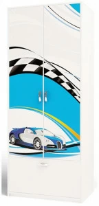 Шкаф ABC-KING 2-х дв La-Man голубой