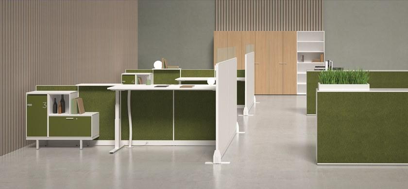 Bralco Отдельностоящая офисная перегородка из алюминия и стекла Kubick sun-id-1377515 - Вид №7