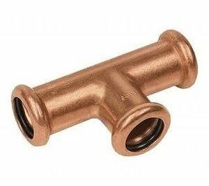 1613035 SANHA 6130 пресс-фитинг, медь, тройник ВПр 35 мм