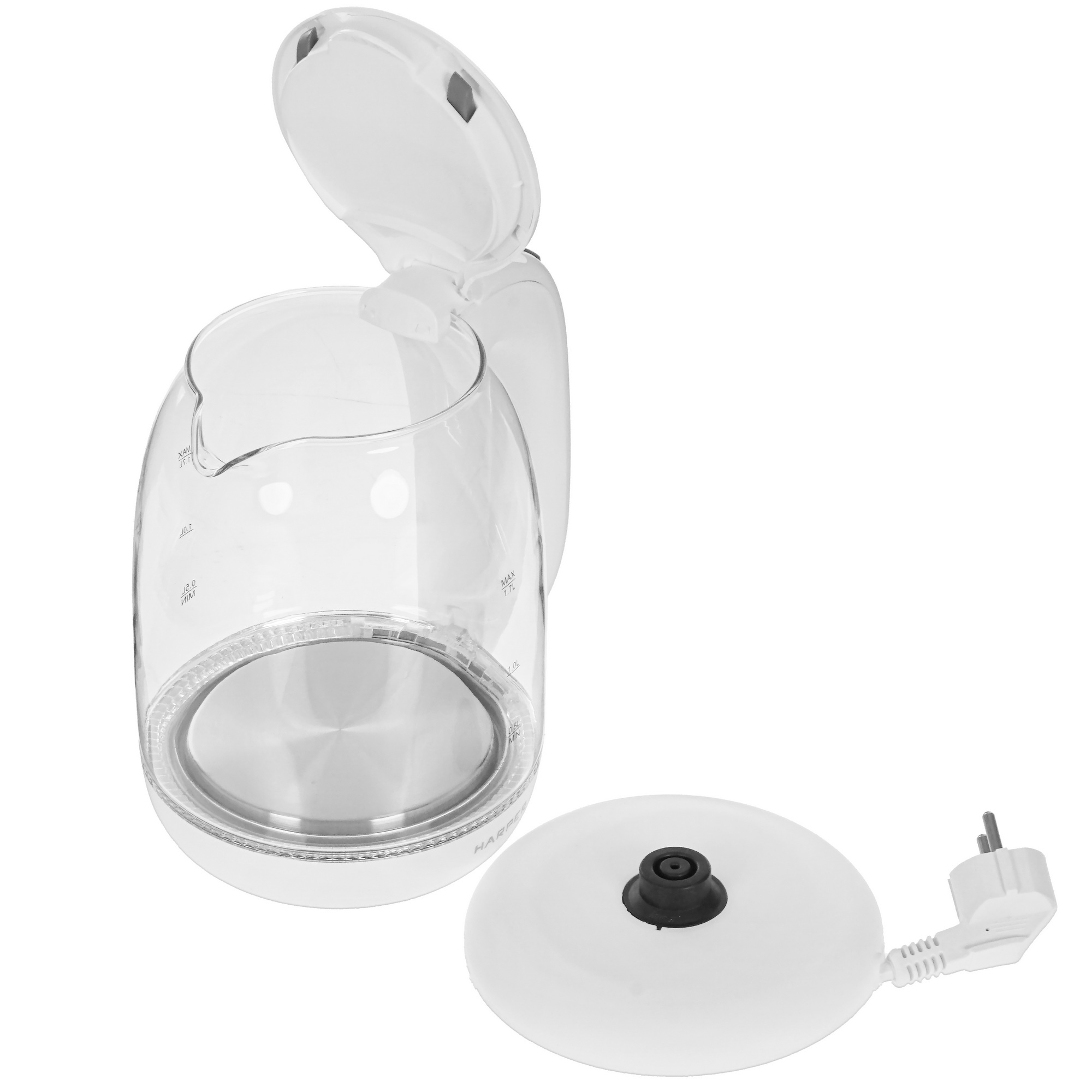 9955687 Электрочайник HARPER HWK-GM02 белый STDN-0127306 - Вид №4