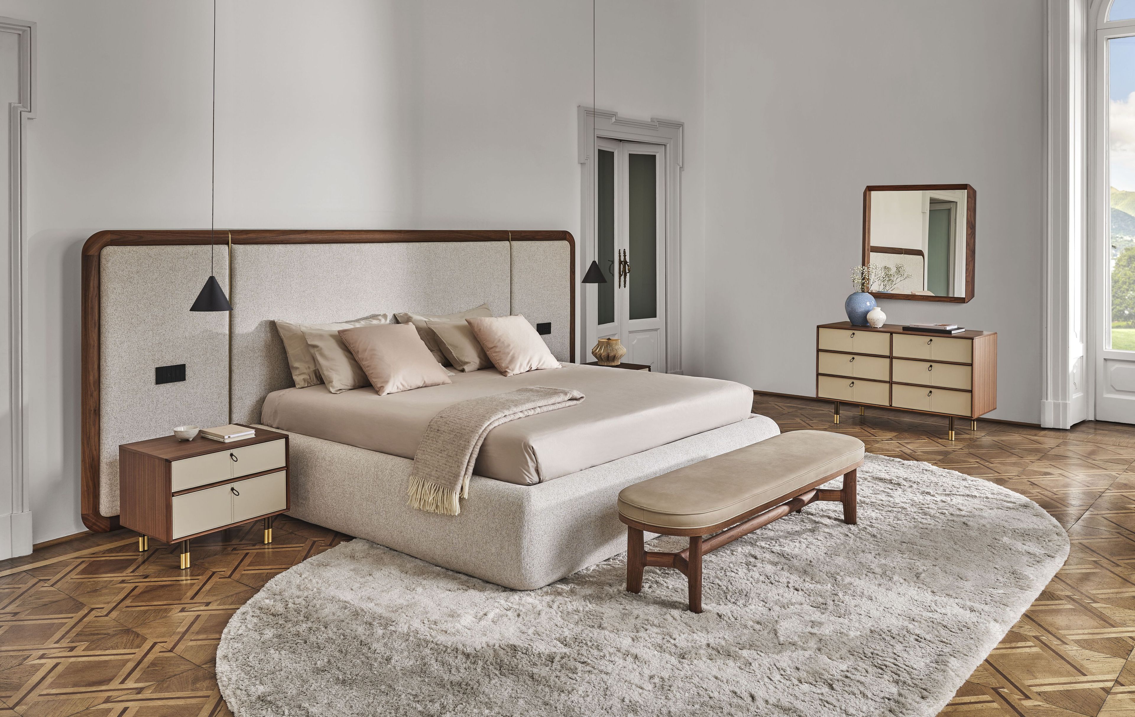 Высокое изголовье из мягкой ткани Porada двадцать четыре ARCH-00106334 - Вид №3