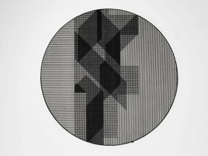 Antonio Lupi Design Круглый коврик из полосатого бархата Tramato Tr822