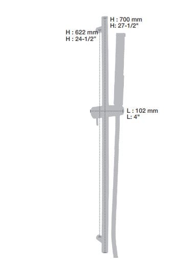 Термостатический набор для душа с ручным душем BARIL PRO-2400-52 ARCH-00079348 - Вид №4