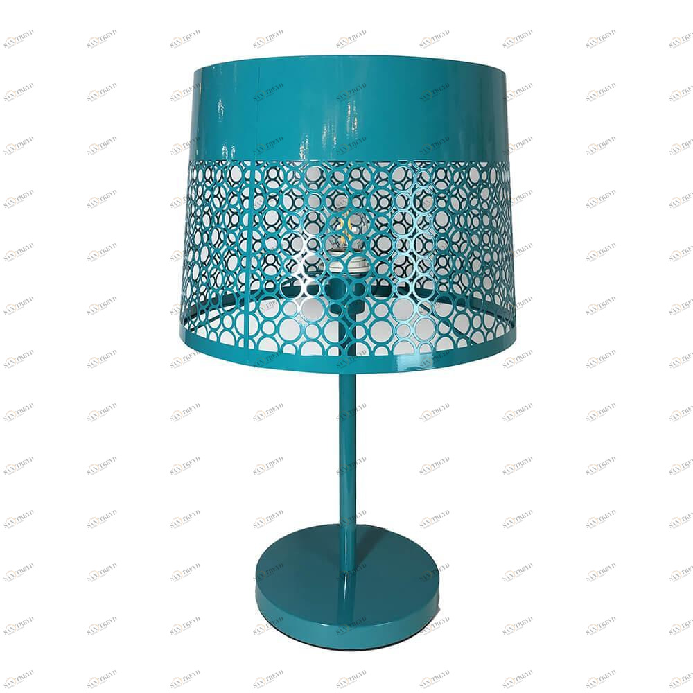 Лампа настольная бирюзовая Seven Fires "Карвед" 39103.01C SEVEN FIRES КАРВЕД 00-3907815 Бирюзовый 