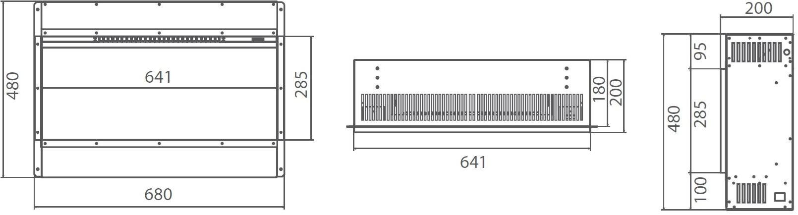 BRITISH FIRES Встроенный электрический открытый камин sun-id-1436479 - Вид №1
