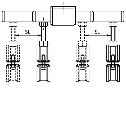 6668813 BIS Скользящие опоры (BUP1000) для монтажа при осевом смещении walraven  - Вид №2