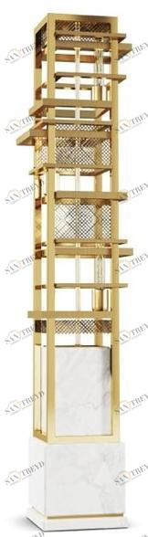 Porustudio Торшер из каррарского мрамора и латуни sun-id-1481696