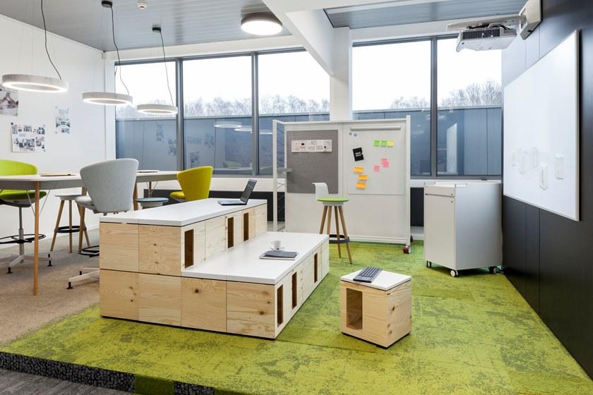 BENE Многофункциональное рабочее место из фанеры для открытого пространства Pixel sun-id-1443529 - Вид №10