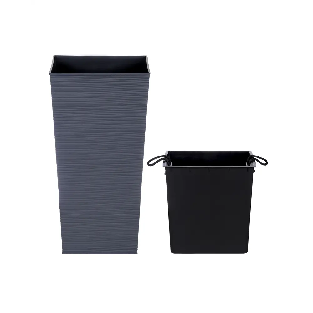 Кашпо Милен 47x24x24 см 20 л пластик графит 89439696 Santreyd STLM-1583970 - Вид №2