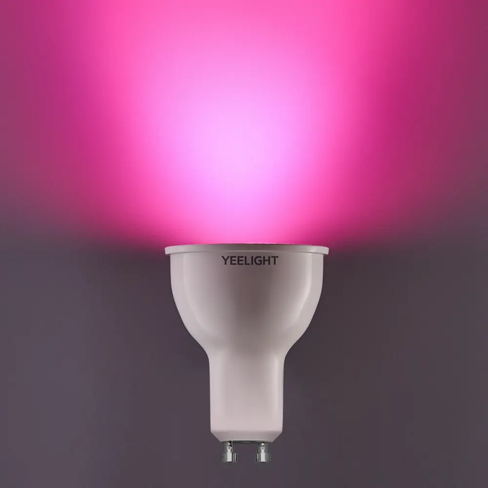 Лампа умная светодиодная Yeelight GU10 200-240 В 5 Вт спот прозрачная 350 лм регулируемый цвет света RGBW для диммера STLM-2132698 - Вид №11