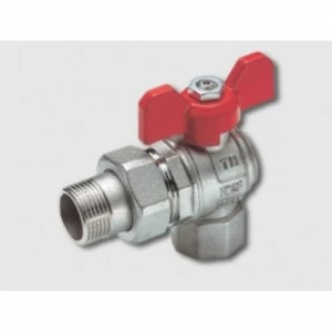 Кран шаровой для коллектора полнопроходной Tiemme 1/2"" прямой резьба НВ ISO228