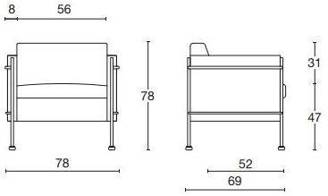 Diemme Кожаное кресло с подлокотниками Jazz sun-id-1381625 - Вид №6