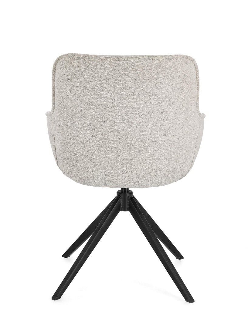 Тканевый поворотный стул с подлокотниками BIZZOTTO MATILDA ARCH-00004063 - Вид №7