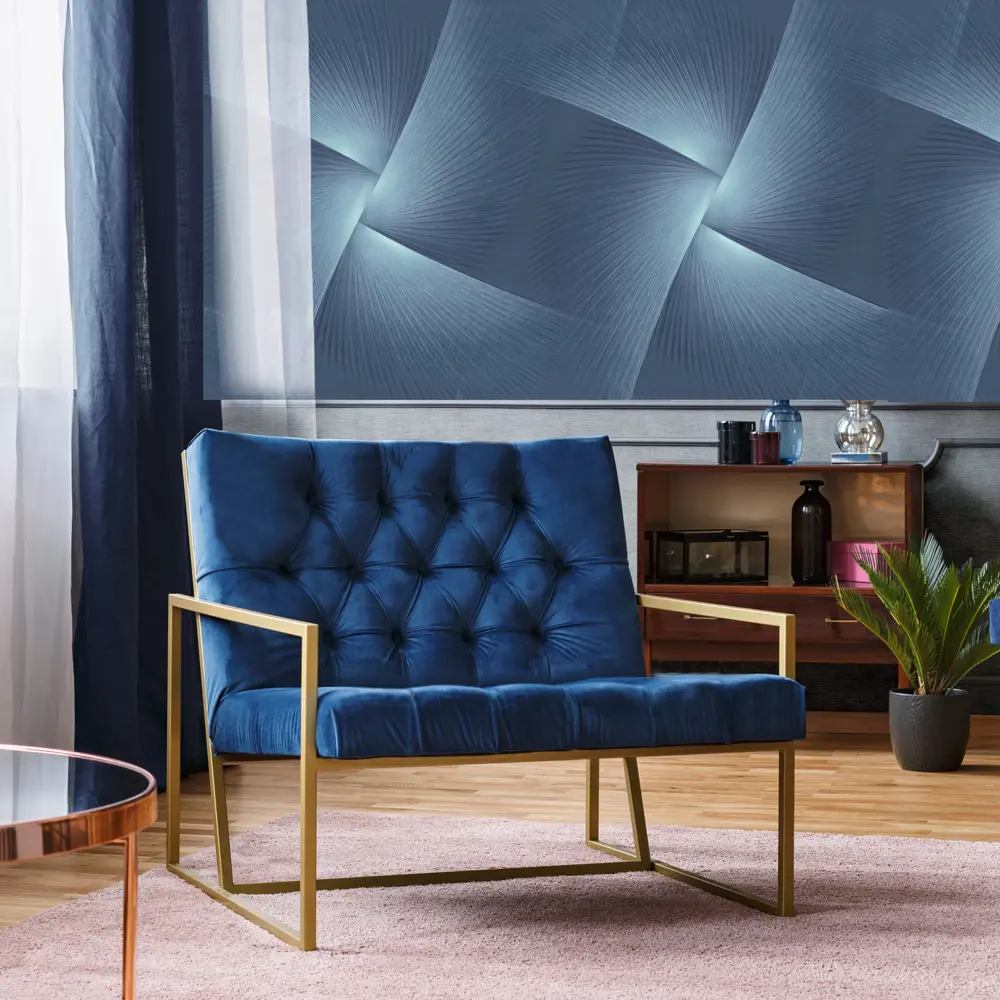 Флизелиновые обои Артекс Фотон синие 1.06 м 89400300 STLM-1431694 - Вид №3