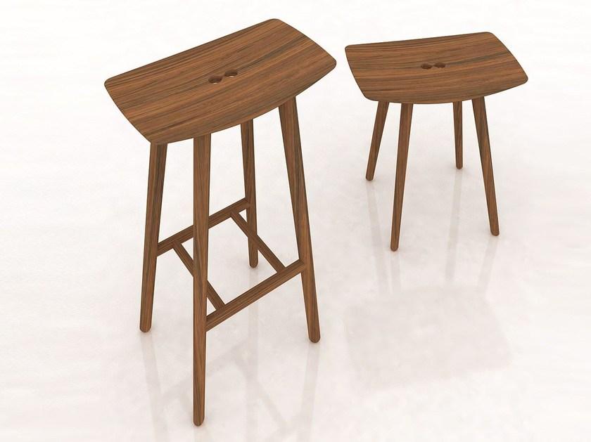 sixay furniture Барный стул из массива дерева с подставкой для ног Paul sun-id-1349811 - Вид №7