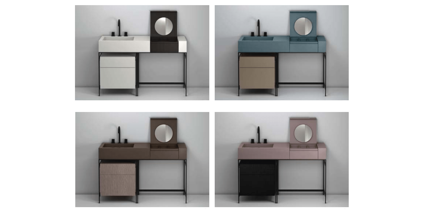 CIELO Композиция с ящиком и блоком Narciso натур.дерево Ceramica Cielo MILANO NACAN - Вид №1