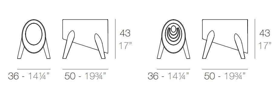 Подставка для ног Vondom Bum bum ARCH-00024148 - Вид №5