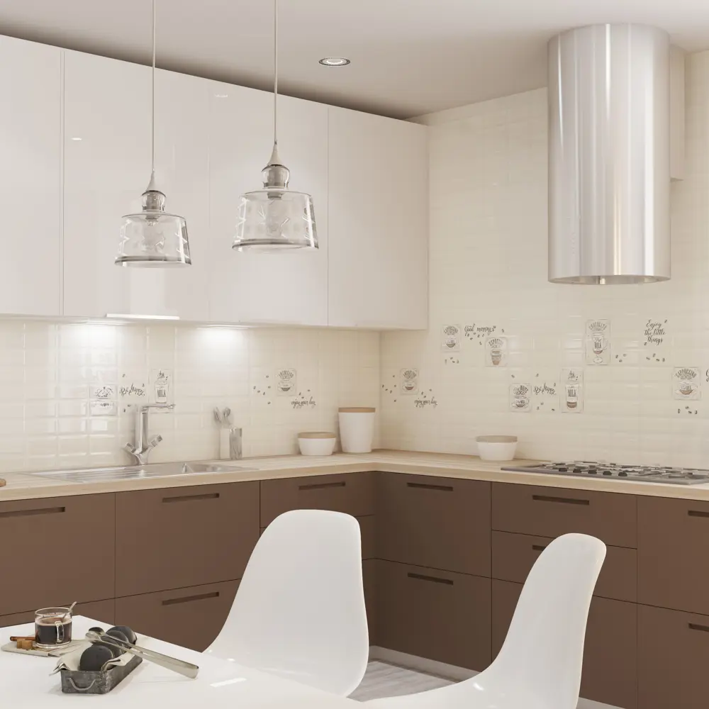 Декор настенный Azori Liberica Americano 40.5x20.1 см глянцевый цвет бежевый 82494712 STLM-2074018 - Вид №4