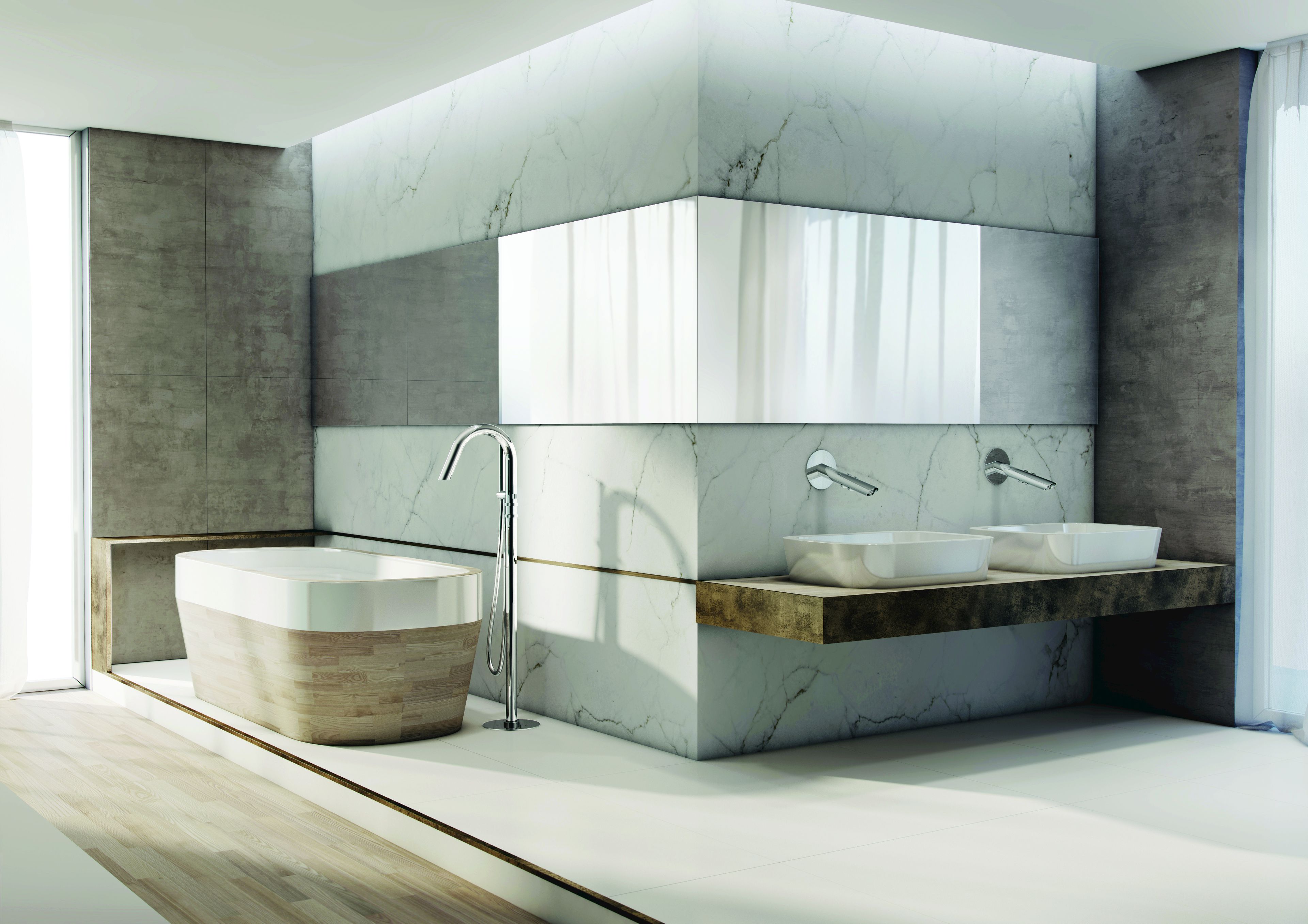 Смеситель для раковины из нержавеющей стали Ama Luxury Shower ARCH-00132236 - Вид №1