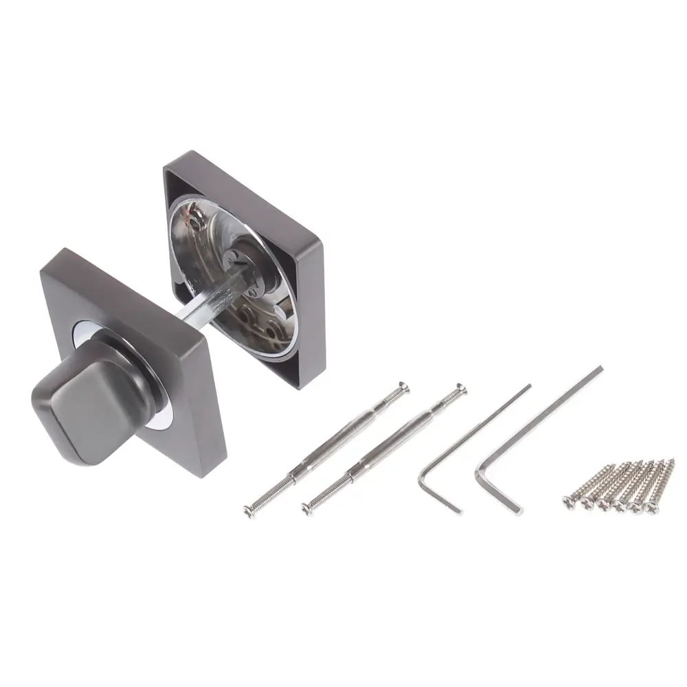 PUERTO Завертка-вертушка для межкомнатных дверей черный матовый 18771823 STLM-0012621 - Вид №2