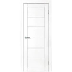 Комплект двери Легда-28.1 глухая 70x200 см полипропилен цвет белое дерево с добором 100 мм