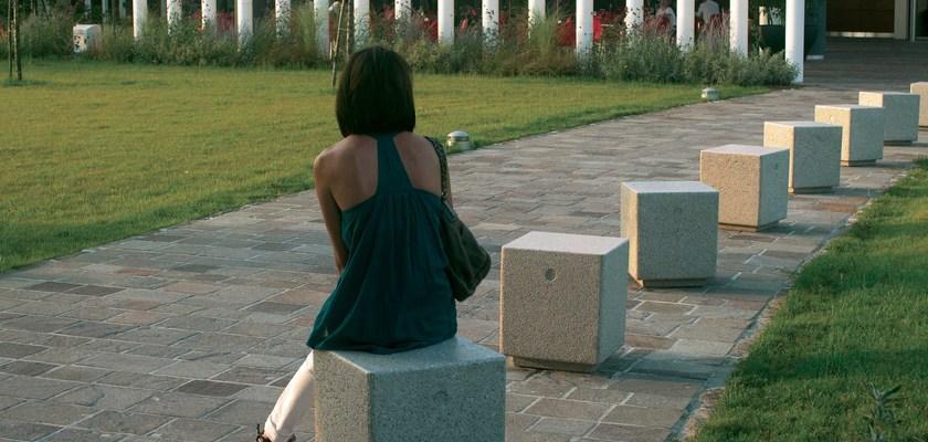 Metalco Неподвижный реконструированный каменный столбик с основанием sun-id-1463494 - Вид №2