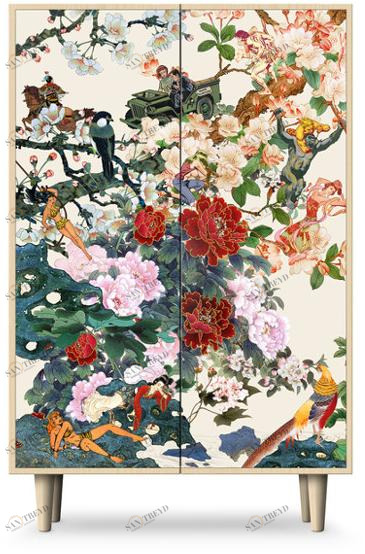 Mineheart Буфет лакированный с распашными дверцами Save empress wu sun-id-1417247