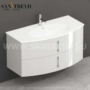 MDMC10Y066 Тумба с двумя ящиками 100 см белая Globo 4ALL Италия