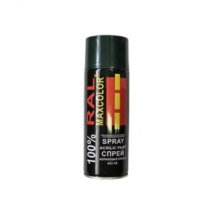 91951415 Декоративная аэрозольная краска Maxcolors Ral 6005 глянцевый цвет темно-зеленый 0.4 л STLM-1420108