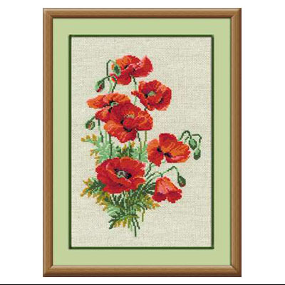 0808 Набор для вышивания Полевые маки 21 х 30 см RIOLIS Сотвори Сама 