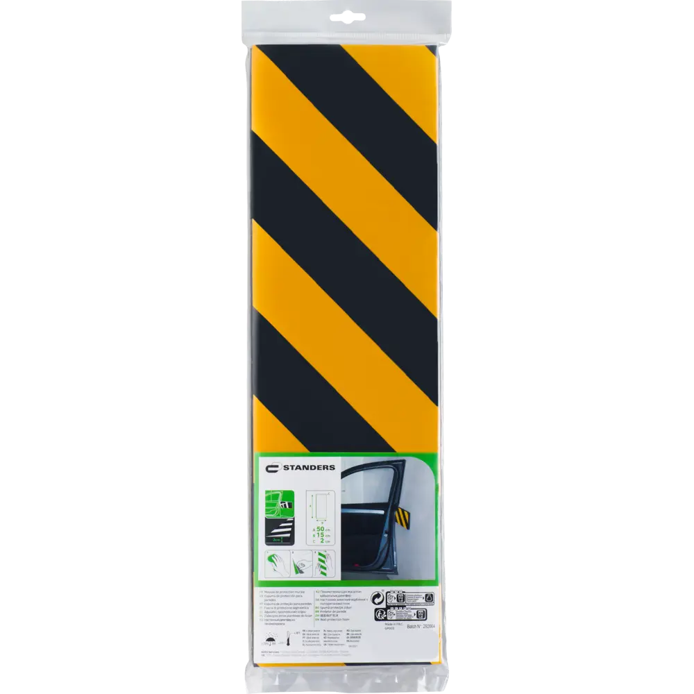 Демпфер для стен Standers прямой 50x15 см, пластик, цвет чёрный 82190161 STLM-2199484  - Вид №2