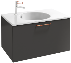 EB2512-R7-M90 Тумба под столешницу 80 см, 1 верхний ящик, бронзовая ручка JACOB DELAFON ODÉON RIVE GAUCHE