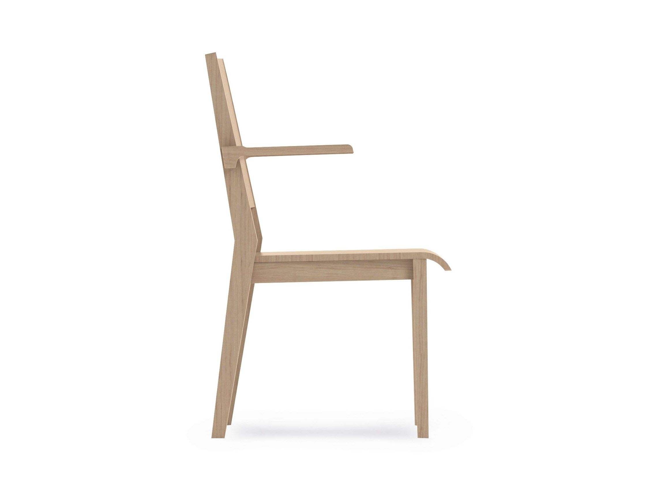 Штабелируемый стул из бука с подлокотниками PIAVAL ARCH-00114380 - Вид №2