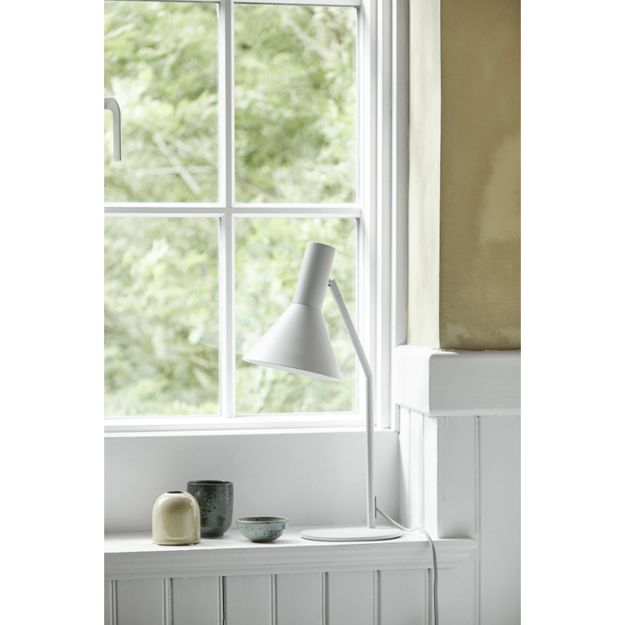 2509_360011 Лампа настольная lyss, 50х25хD18 см, светло-серая матовая Frandsen  - Вид №2