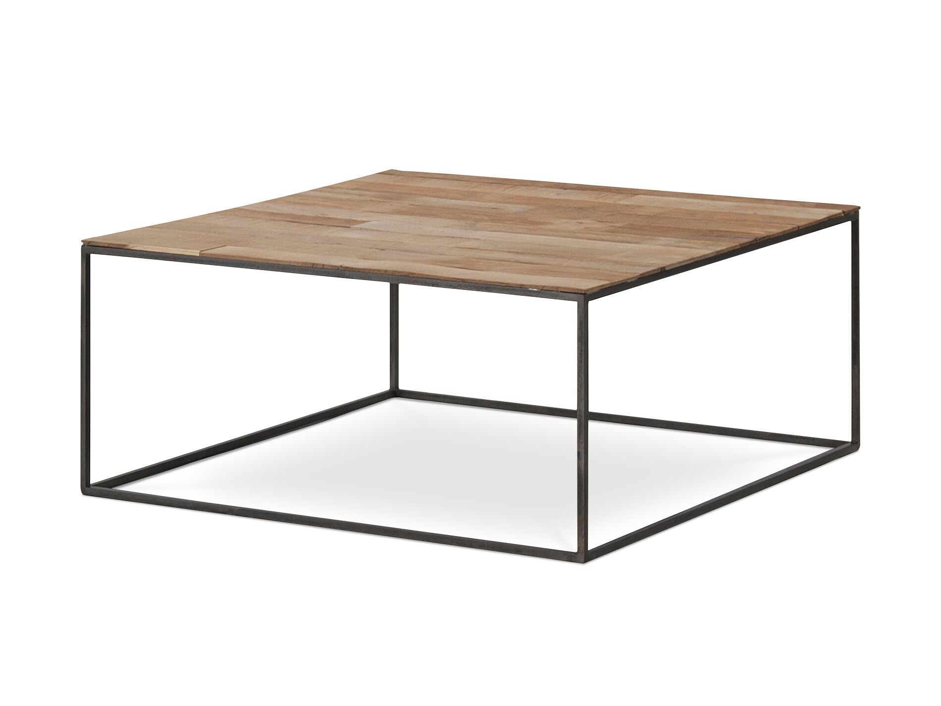 Низкий прямоугольный журнальный столик из стали и дерева Pilma Cute ARCH-00120787 - Вид №1
