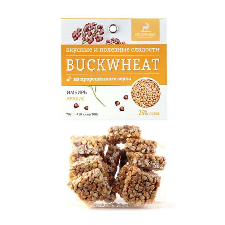 Полезная сладость Buckwheat с арахисом и имбирем Santreyd 10150
