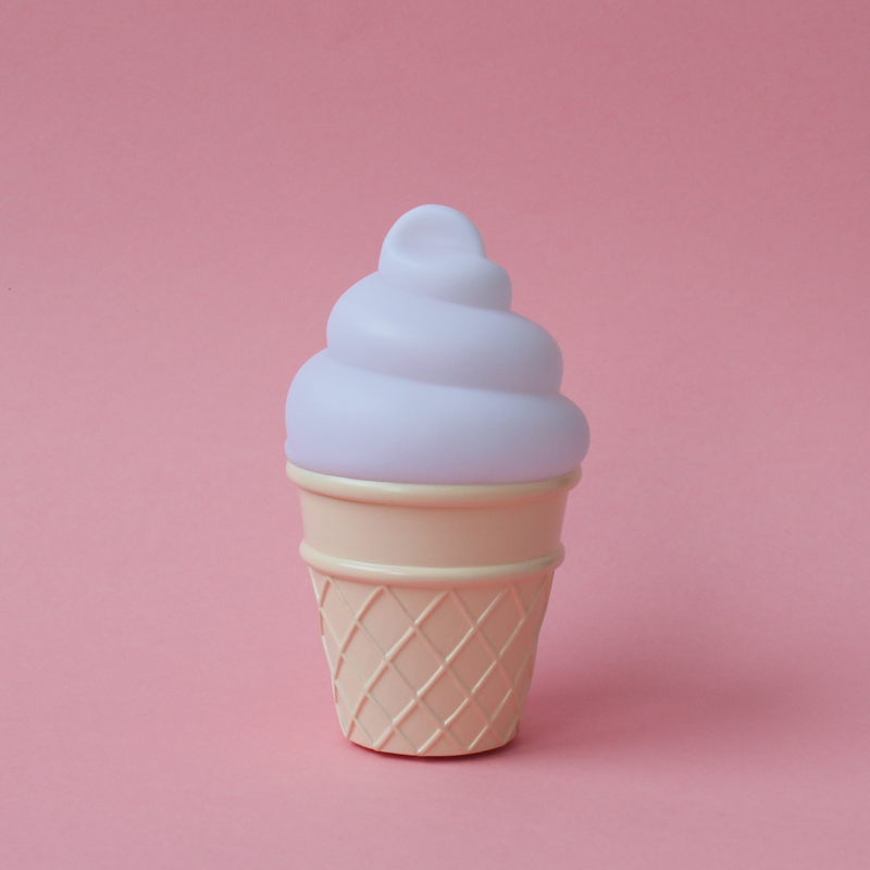 Ночник детский White Ice Cream LITTLE LOVELY COMPANY  281729 Белый;желтый Santreyd  - Вид №2