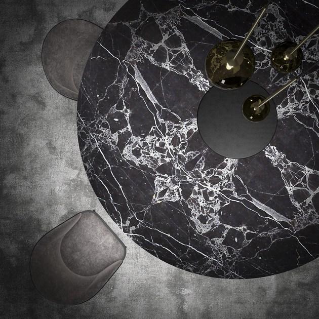 PROF Круглый стол для переговоров из мрамора с кабельной разводкой Block 2.0 sun-id-1510053 - Вид №7