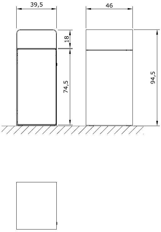 Euroform W Урна металлическая с пепельницей  855m, 855h  - Вид №6