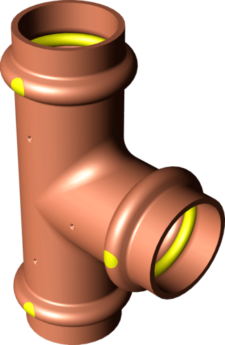 347 000 Модель 2618 Трубопроводные системы  Profipress G  Тройники Santreyd  - Вид №2