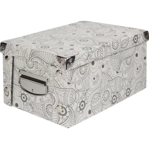 Коробка картонная 35x25x17.5 см узор