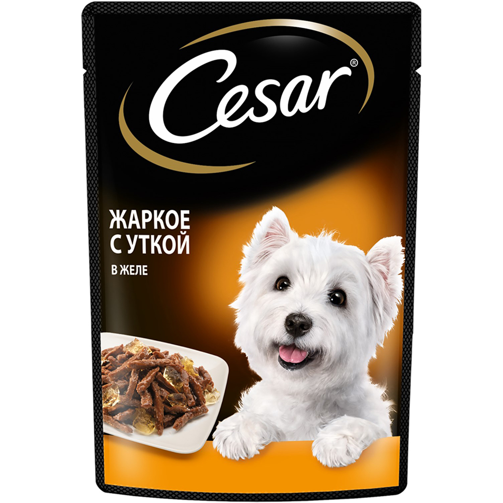ПР0053687 Корм для собак Жаркое с уткой пауч 85г Cesar 
