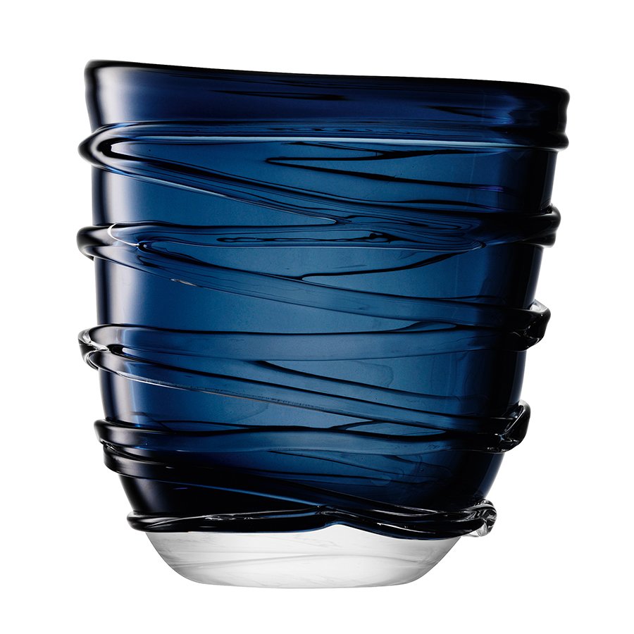 Ваза yarn 26 см тёмно-синяя LSA INTERNATIONAL ДИЗАЙНЕРСКИЕ 253377 Синий  - Вид №1