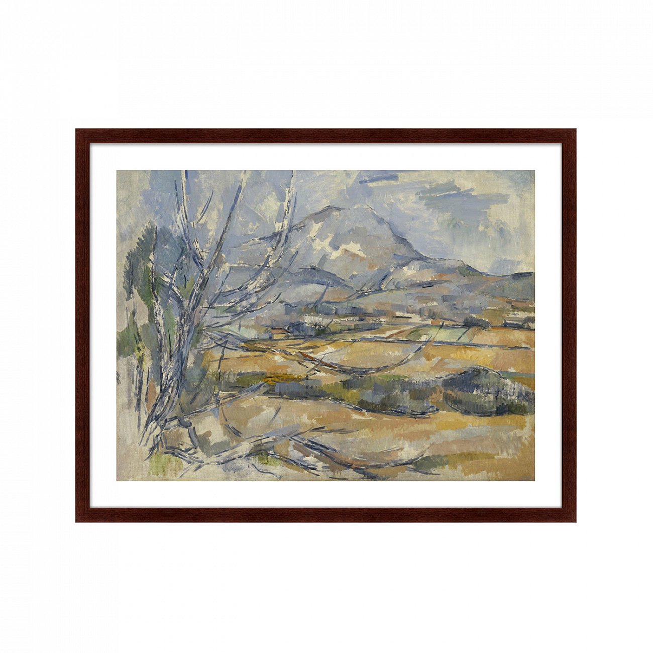 Картина в раме 78,5х100 см Montagne Sainte-Victoire, 1890г. КАРТИНЫ В КВАРТИРУ  264164 Зеленый;серый;разноцветный  - Вид №1